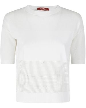 Max Mara Sweater Cotton Vests & Tank Tops - White