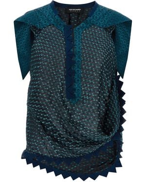 Kiko Kostadinov Modal Pattern Shirt - Blue