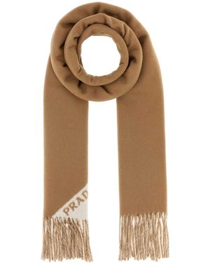 Prada Prada Cashmere Scarf - Natural