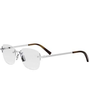 Dior Eyeglasses Square Rimless, Frame And Clear Demo Lenses Lens Cddiamondos5Uf000 Sunglasses - Metallic