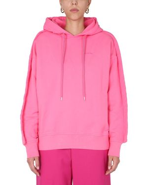 Ambush Relaxed Fit Cotton Sweatshirt - Pink