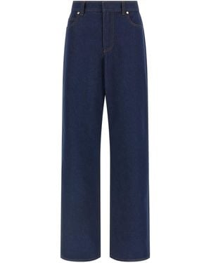 Fendi 'Ff Reverse' Jeans - Blue