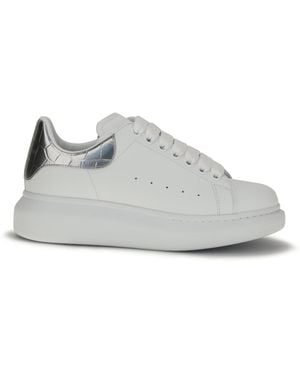 McQueen Leather Trainers - White