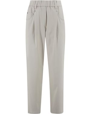 Brunello Cucinelli Baggy Trousers - Grey