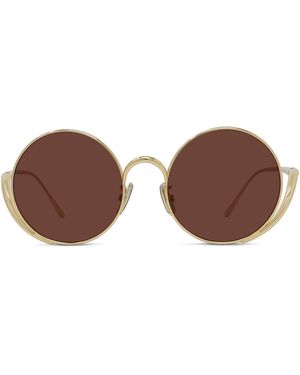 Loewe Signature Metallo Sunglasses - Brown