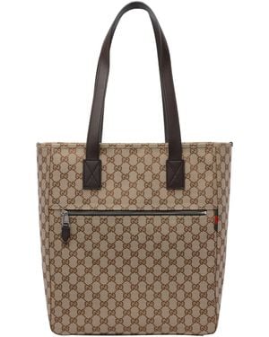 Gucci Medium Gg Shopping Bag - Brown