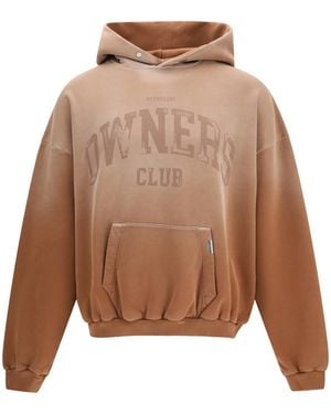 Represent Owners Club Hoodie Cotton Sweatshirts - Natural