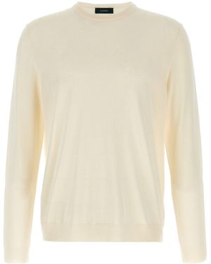 Zanone Crew Neck Cotton Jumper - Natural