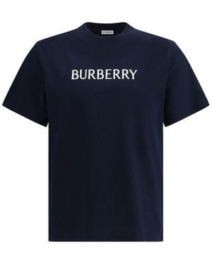 Burberry Cotton T-Shirt - Blue