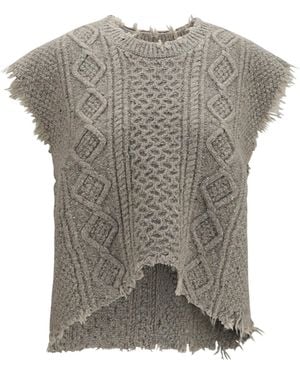 R13 Wool Vest Blazers & Vests - Grey