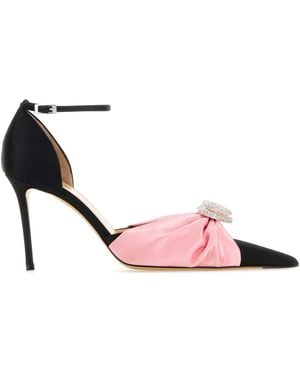 Mach &amp; Mach Satin Court Shoes - Pink