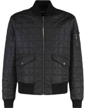 Dolce & Gabbana Padded Bomber Jacket - Black