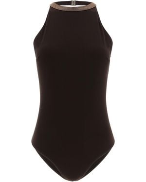 Brunello Cucinelli Polyamide One-Piece Swimsuit Clothing - Black