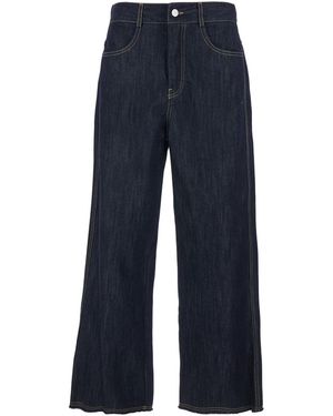Tela Jeans With Contrast Stitching Denim Cotton - Blue