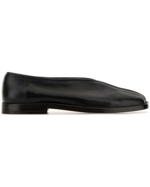 Lemaire Flat Piped Slippers - Black