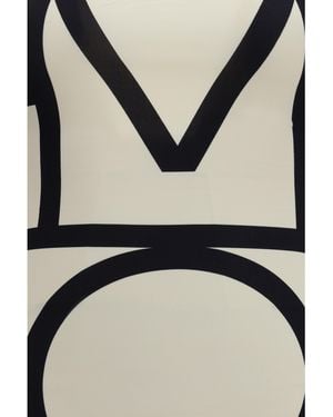 TOTEME One-Piece Swimsuit Monogram Polyamide Swimwear - Black