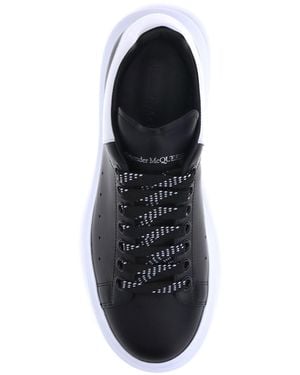 McQueen Leather Sneakers- Upper: Calf Trainers - Black