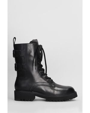 Lola Cruz Asia Combat Boots - Black