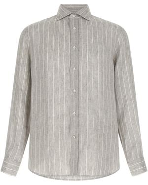 Brunello Cucinelli Linen Blouse - Grey