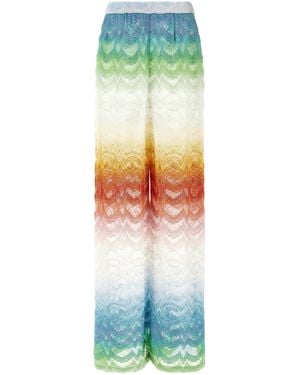 Missoni Viscose Flared Pants - Green