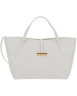 Liffner Petite Penne Tote Bag With Side Pocket - White