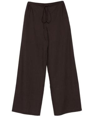 Viktoria Chan Sataya Drawstring Trousers - Brown