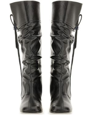 Ganni Slouchy Boot Butterfly - Black