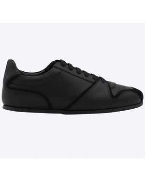 Moschino Leather Trainers - Black