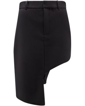 Coperni Asymmetrical Crepe Skirt - Black
