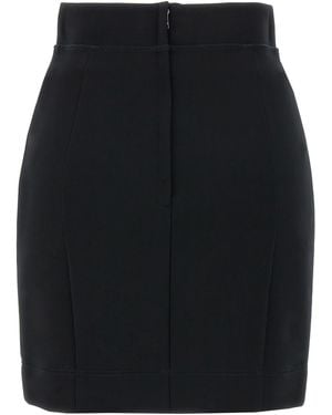 Dolce & Gabbana Logo Stretch Skirt - Blue