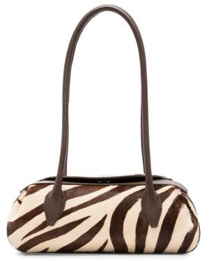Yuzefi Zebra-Print Shoulder Bag - Metallic