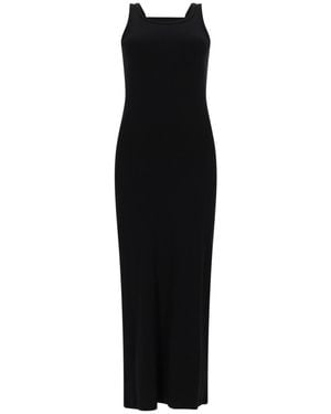 MSGM Long Viscose Dress - Black