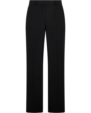 TOTEME Straight Pants Wool-Blend Polyester - Black