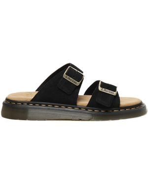 Dr. Martens Josef Suede Sandals - Black