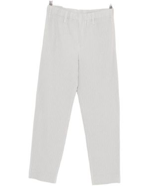 Homme Plissé Issey Miyake Pleated Trousers - White