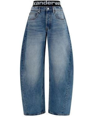 Alexander Wang Blue Cotton Relaxed Fit Jeans