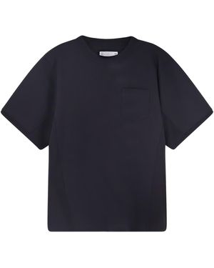 Sacai T-Shirts And Polos Cotone - Blue