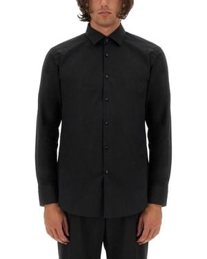 BOSS Regular Fit Cotton Shirt - Black