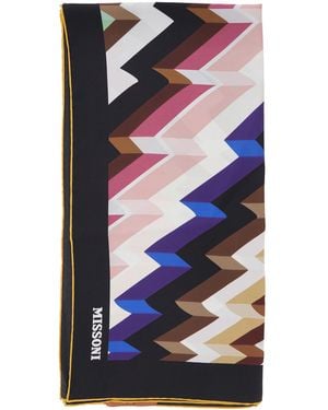 Missoni Silk Scarf - Blue