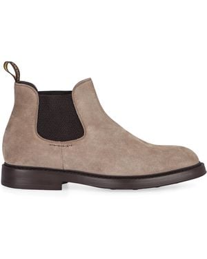 Doucal's Chelsea Boots Suede, Leather - Brown