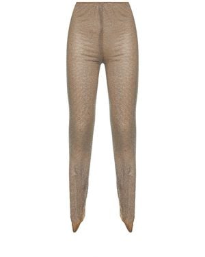 GIUSEPPE DI MORABITO Crystal Leggings - Natural