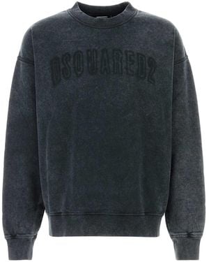 DSquared² Graphite Cotton Sweatshirt - Grey