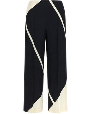 Alberta Ferretti Cropped Trousers - Blue