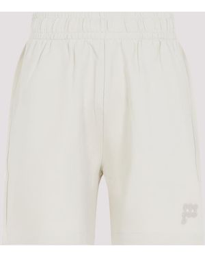 PANGAIA Mid Length Shorts Cotton Pant - White