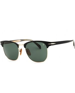David Beckham David Beckham Db7057Fs Metal Oval Sunglasses - Black