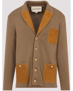 Valentino Virgin Wool Jacket - Brown