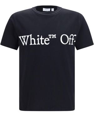 Off-White c/o Virgil Abloh Bookish Scarf T-Shirt Cotton T-Shirts - Black