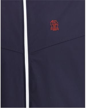 Brunello Cucinelli Hooded Jacket - Blue