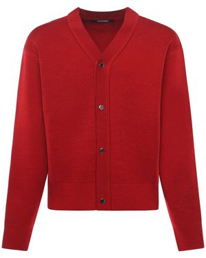 Jacquemus Le Cardigan Doppio Wool Blend Cardigan - Red
