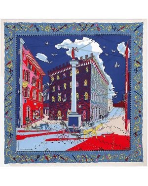Ferragamo Silk Scarf - Blue